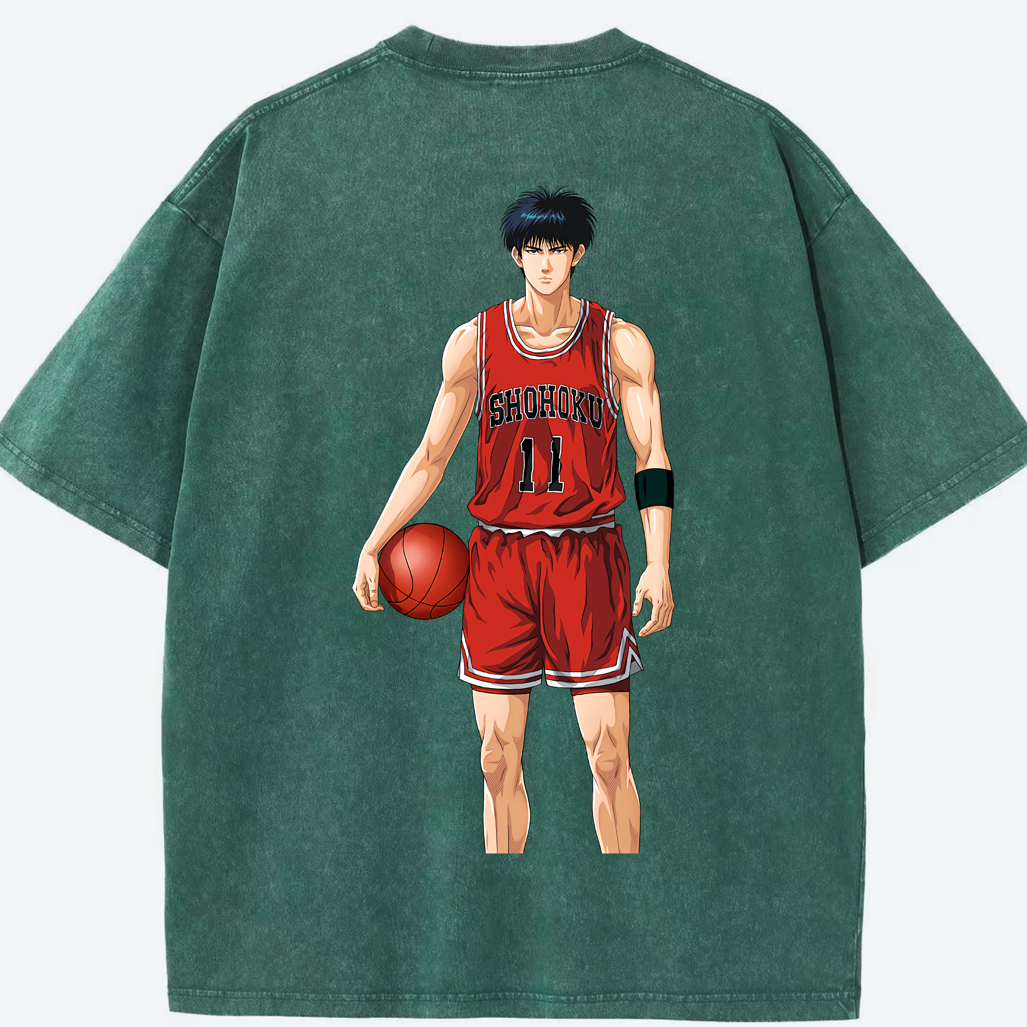 （画像用） SLAM DUNK／スラムダンク 綿100% ヴィンテージ風 半袖Tシャツ（背面プリント）